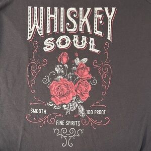 EUC Torrid 'Whiskey Soul' Long Sleeve Off Shoulder Burnout Sweatshirt size 3